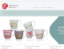 Tablet Screenshot of formationbrandsllc.com